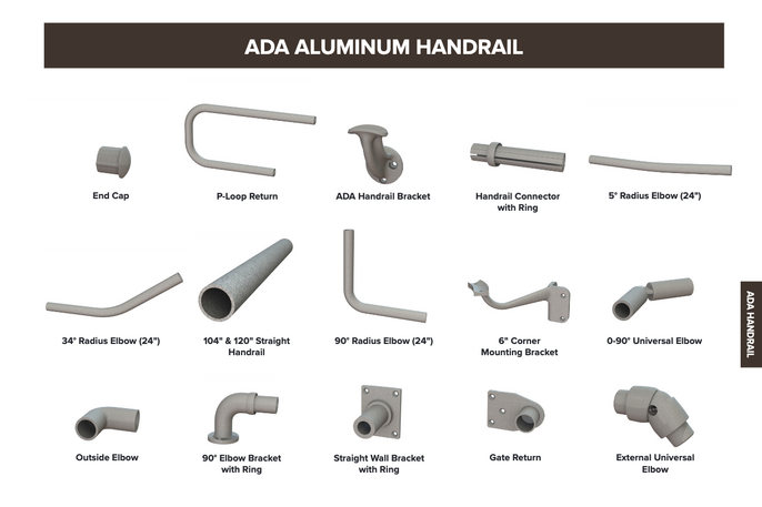 Deck Stairs + Railing Packages example