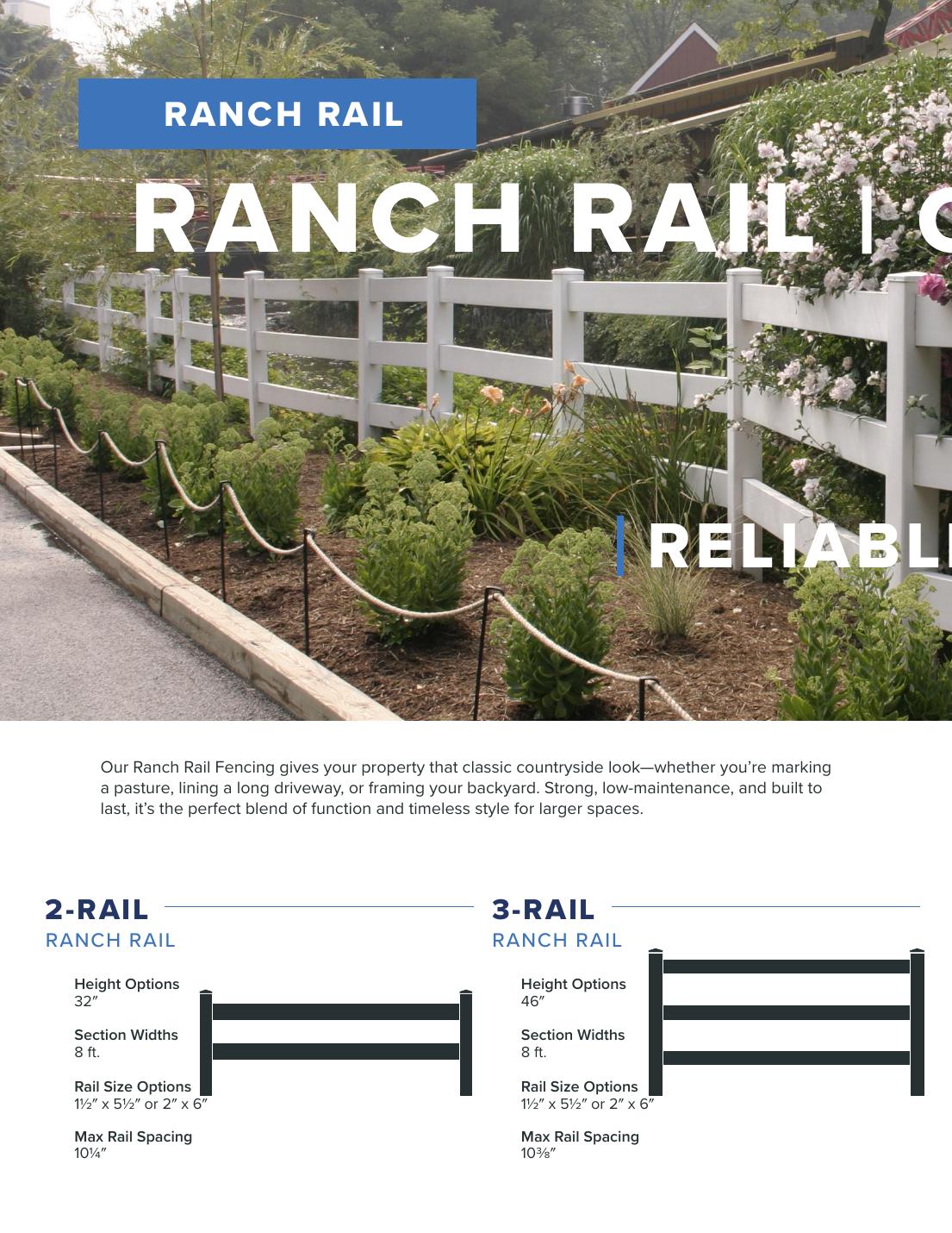 Superior Vinyl Rail / Ranch Fencing example